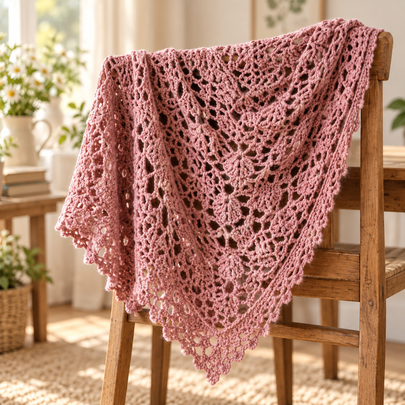 Willow Shawl crochet design