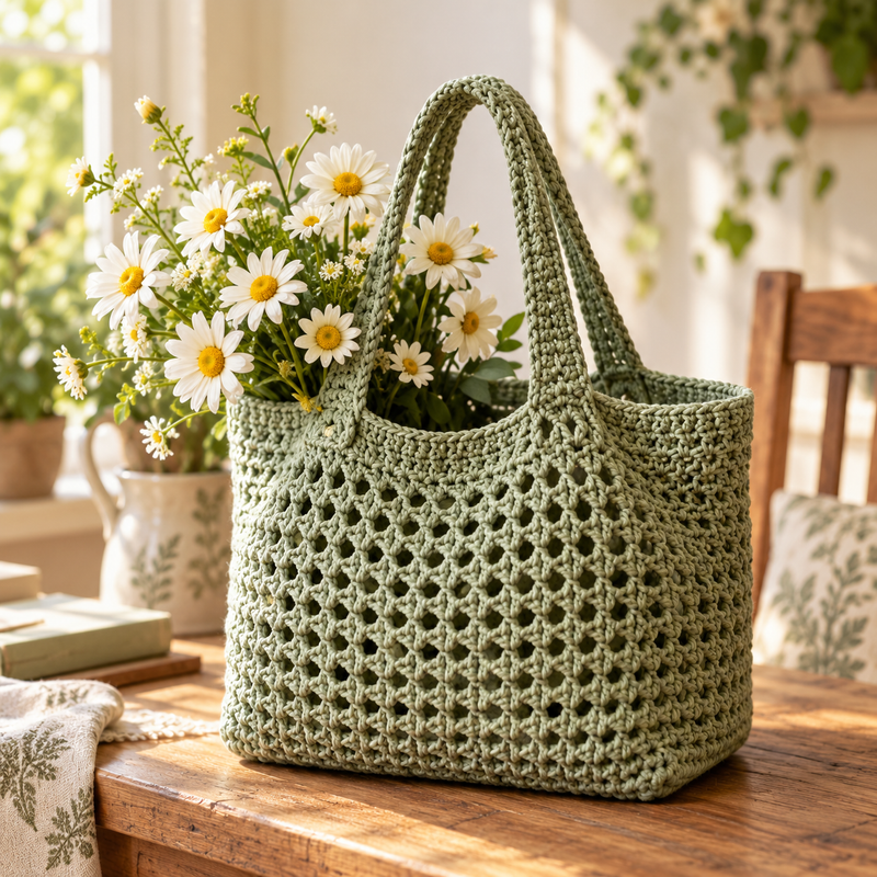 Market Tote crochet design